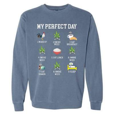 All Day Long Weed Lover Outfit  Garment-Dyed Sweatshirt