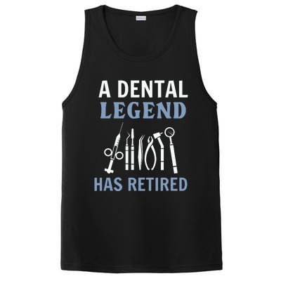 A Dental Legend Has Retired Funny Dentist Retirement Gift PosiCharge Competitor Tank