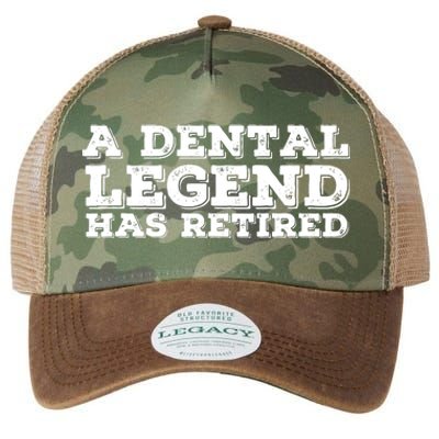 A Dental Legend Has Retired Funny Retirement Gift Idea Legacy Tie Dye Trucker Hat