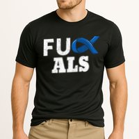 ALS Disease Lou Gehrig's Blue Ribbon Neurological Disorders Cooling Performance Crew T-Shirt
