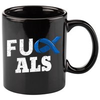 ALS Disease Lou Gehrig's Blue Ribbon Neurological Disorders 11oz C Handle Ceramic Mug