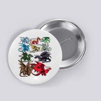 Awesome Dragon Lovers Types Of Dragons Gift Button