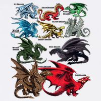 Awesome Dragon Lovers Types Of Dragons Gift Button