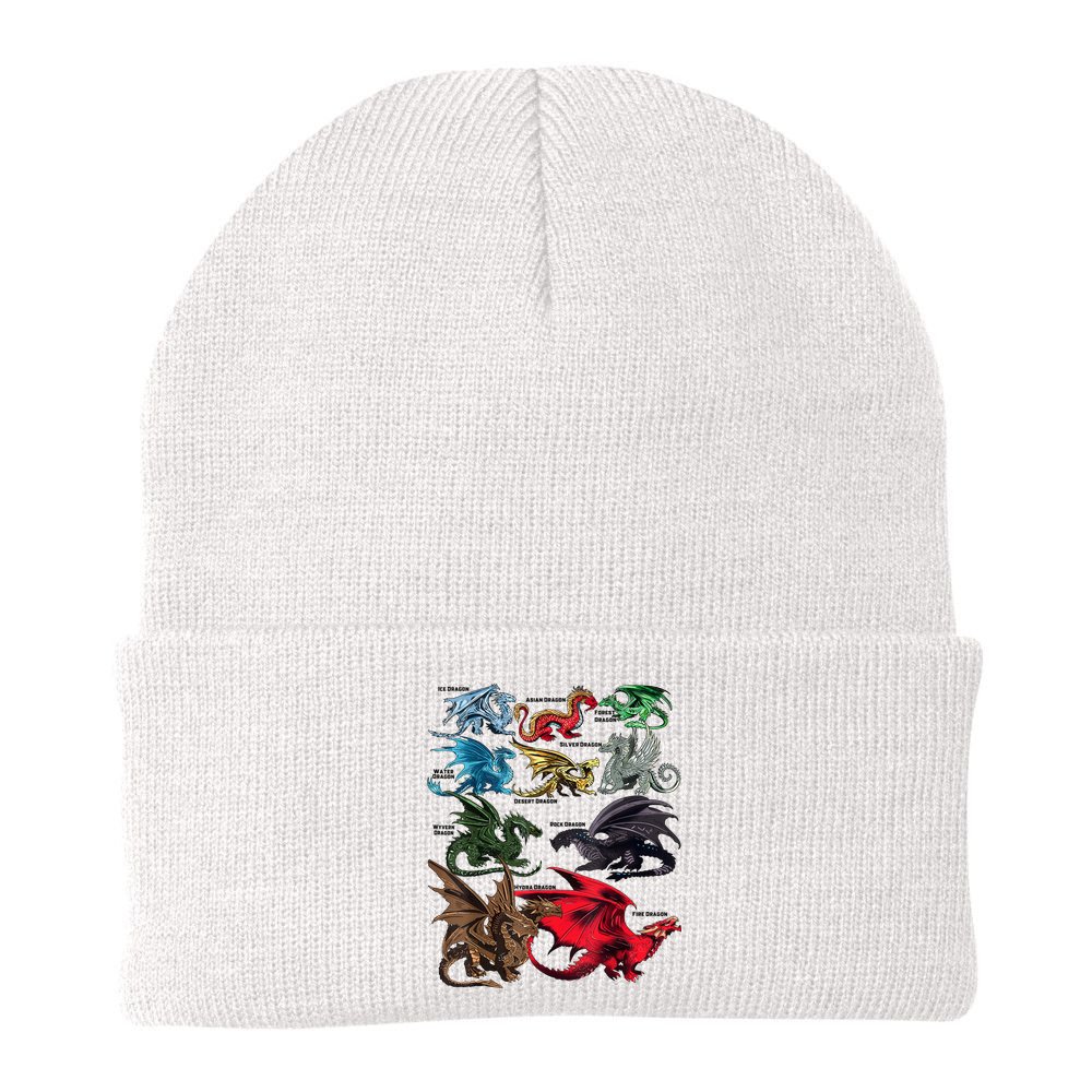Awesome Dragon Lovers Types Of Dragons Gift Beanie