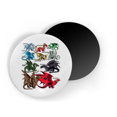 Awesome Dragon Lovers Types Of Dragons Gift Magnet