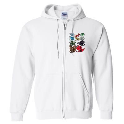 Awesome Dragon Lovers Types Of Dragons Gift Full Zip Hoodie