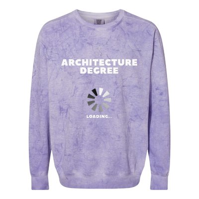 Architecture Degree Loading Architect Colorblast Crewneck Sweatshirt