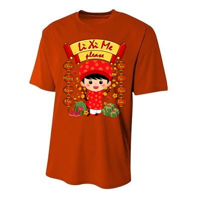 Ao Dai Li Xi Me Vietnamese Tet New Year Cool Gift Performance Sprint T-Shirt