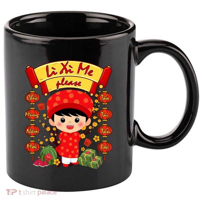 Ao Dai Li Xi Me Vietnamese Tet New Year Cool Gift 11oz C Handle Ceramic Mug