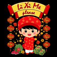 Ao Dai Li Xi Me Vietnamese Tet New Year Cool Gift Flatbill Hat