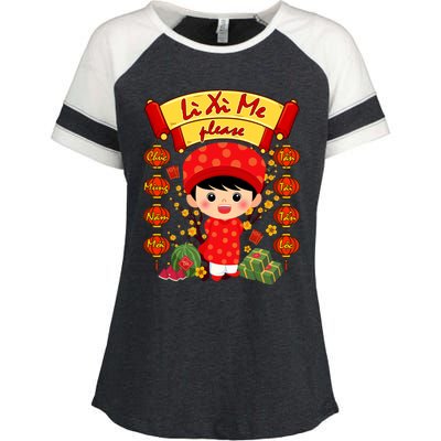 Ao Dai Li Xi Me Vietnamese Tet New Year Cool Gift Enza Ladies Jersey Colorblock Tee