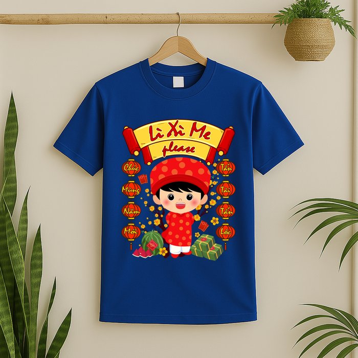 Ao Dai Li Xi Me Vietnamese Tet New Year Cool Gift T-Shirt