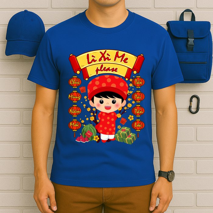 Ao Dai Li Xi Me Vietnamese Tet New Year Cool Gift T-Shirt