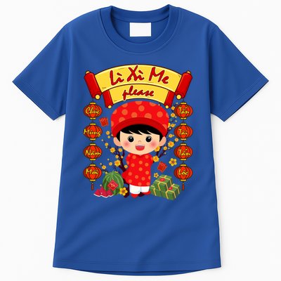 Ao Dai Li Xi Me Vietnamese Tet New Year Cool Gift Tall T-Shirt
