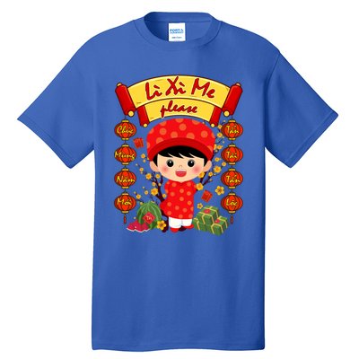 Ao Dai Li Xi Me Vietnamese Tet New Year Cool Gift Tall T-Shirt