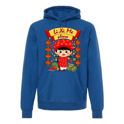 Ao Dai Li Xi Me Vietnamese Tet New Year Cool Gift Premium Hoodie