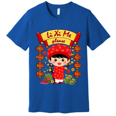 Ao Dai Li Xi Me Vietnamese Tet New Year Cool Gift Premium T-Shirt
