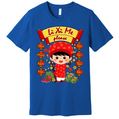 Ao Dai Li Xi Me Vietnamese Tet New Year Cool Gift Premium T-Shirt