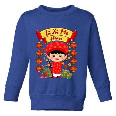 Ao Dai Li Xi Me Vietnamese Tet New Year Cool Gift Toddler Sweatshirt