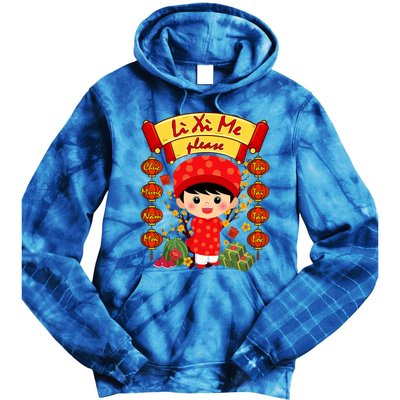 Ao Dai Li Xi Me Vietnamese Tet New Year Cool Gift Tie Dye Hoodie