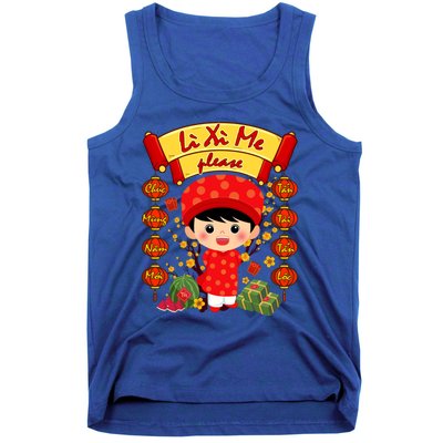 Ao Dai Li Xi Me Vietnamese Tet New Year Cool Gift Tank Top