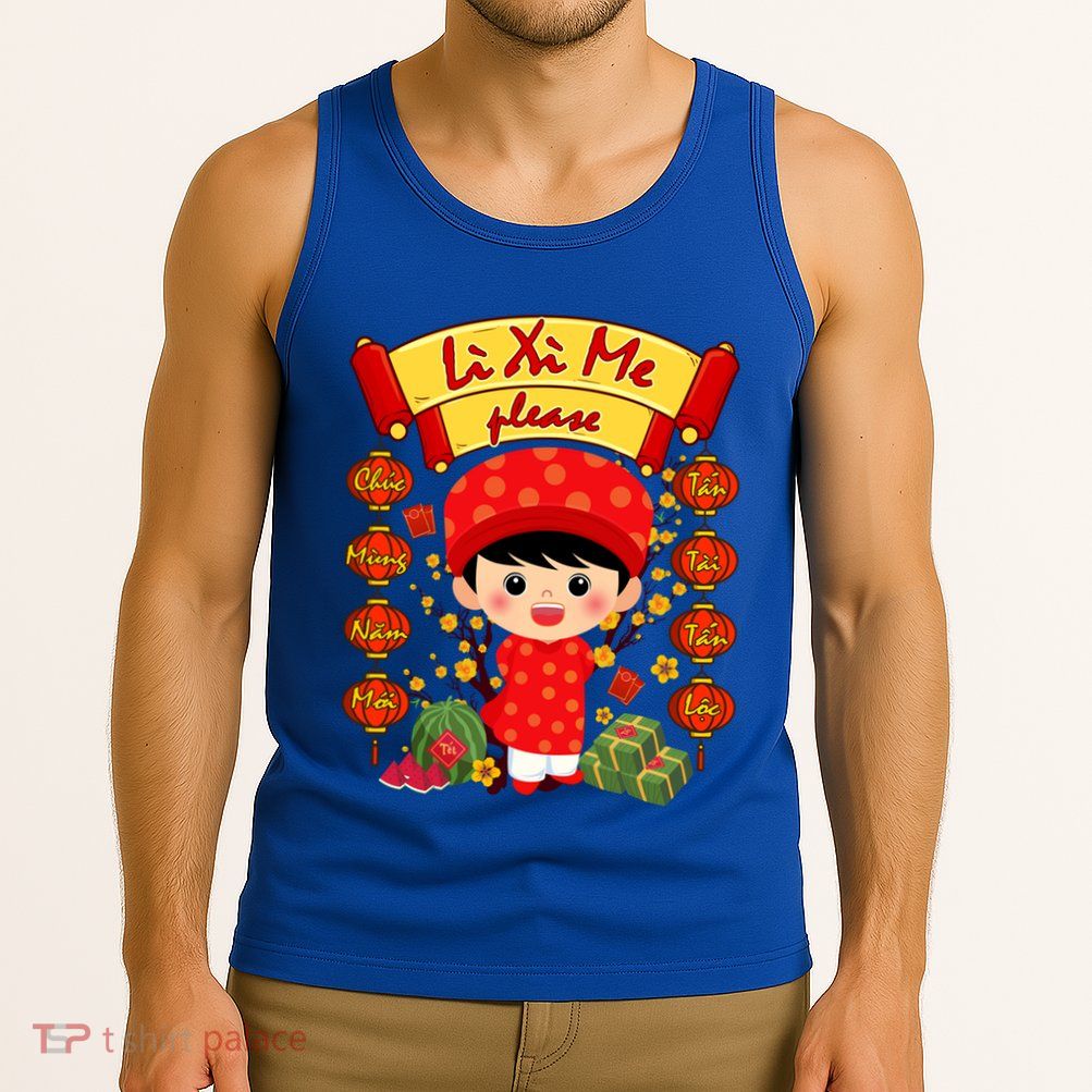 Ao Dai Li Xi Me Vietnamese Tet New Year Cool Gift Tank Top