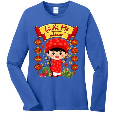 Ao Dai Li Xi Me Vietnamese Tet New Year Cool Gift Ladies Long Sleeve Shirt