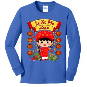 Ao Dai Li Xi Me Vietnamese Tet New Year Cool Gift Kids Long Sleeve Shirt