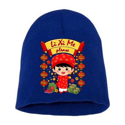 Ao Dai Li Xi Me Vietnamese Tet New Year Cool Gift Short Acrylic Beanie
