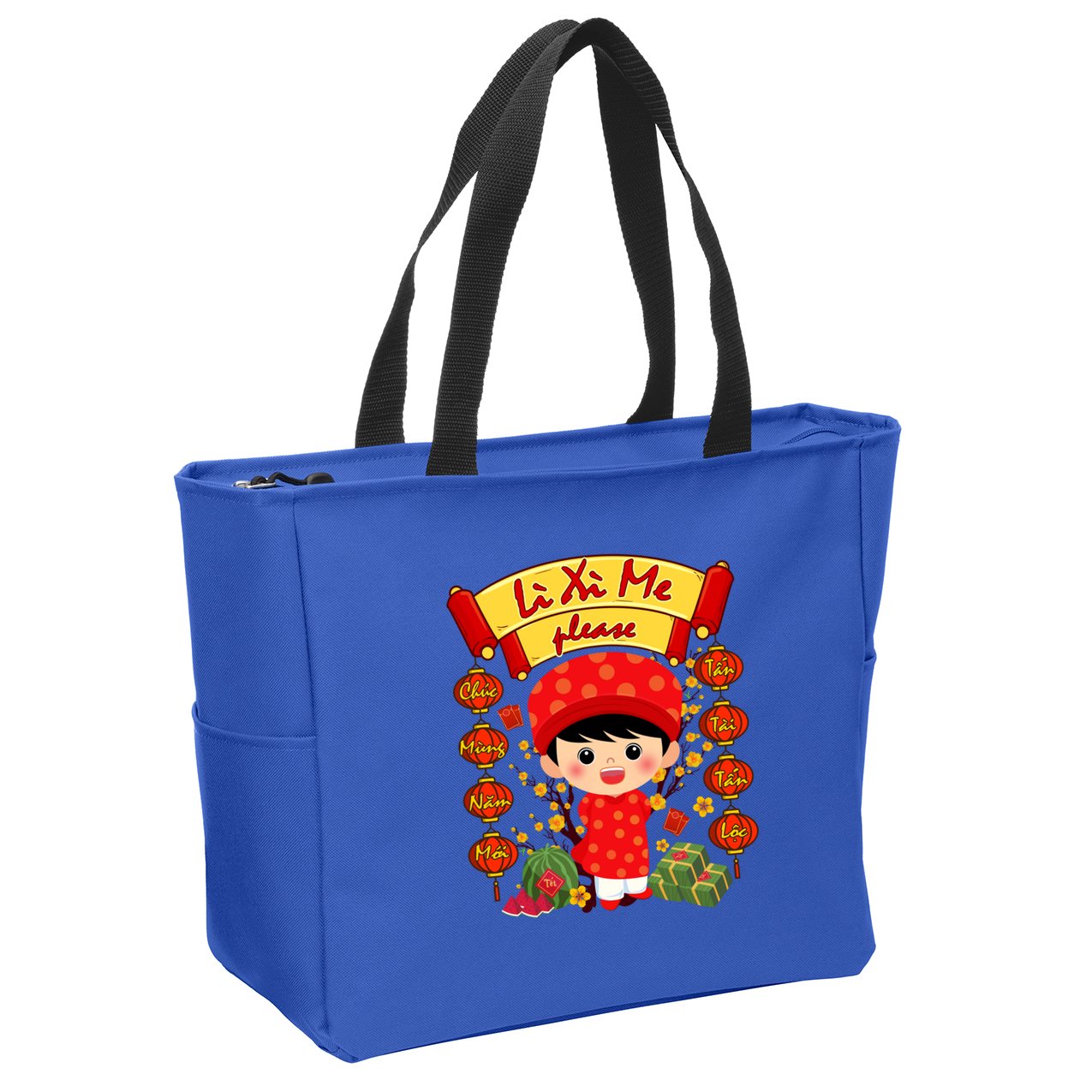 Ao Dai Li Xi Me Vietnamese Tet New Year Cool Gift Zip Tote Bag