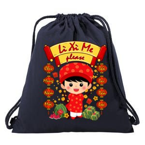 Ao Dai Li Xi Me Vietnamese Tet New Year Cool Gift Drawstring Bag