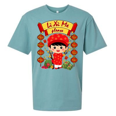 Ao Dai Li Xi Me Vietnamese Tet New Year Cool Gift Sueded Cloud Jersey T-Shirt