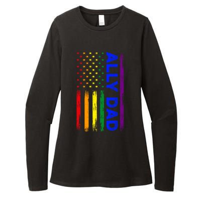 Ally Dad Lgbt Pride Cool Gift Womens CVC Long Sleeve Shirt