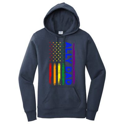 Ally Dad Lgbt Pride Cool Gift Women's Pullover Hoodie