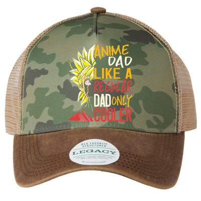 Anime Dad Like A Regular Dad Only Cooler Fathers Day Otaku Legacy Tie Dye Trucker Hat