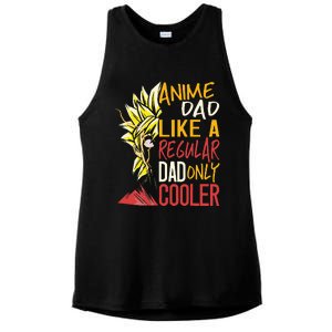 Anime Dad Like A Regular Dad Only Cooler Fathers Day Otaku Ladies PosiCharge Tri-Blend Wicking Tank