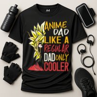 Anime Dad Like A Regular Dad Only Cooler Fathers Day Otaku Cooling Performance Crew T-Shirt