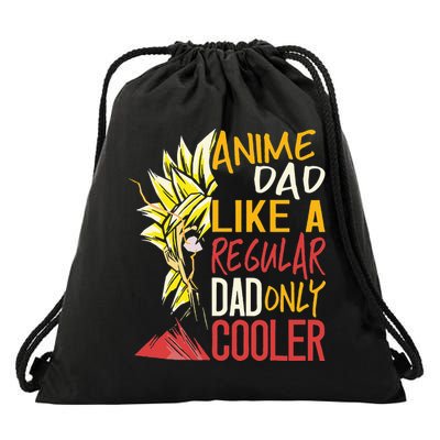 Anime Dad Like A Regular Dad Only Cooler Fathers Day Otaku Drawstring Bag