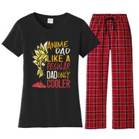 Anime Dad Like A Regular Dad Only Cooler Fathers Day Otaku Women's Flannel Pajama Set