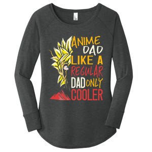 Anime Dad Like A Regular Dad Only Cooler Fathers Day Otaku Women's Perfect Tri Tunic Long Sleeve Shirt