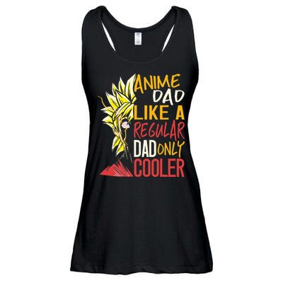 Anime Dad Like A Regular Dad Only Cooler Fathers Day Otaku Ladies Essential Flowy Tank