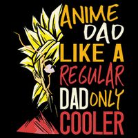 Anime Dad Like A Regular Dad Only Cooler Fathers Day Otaku 16 in Basic Backpack