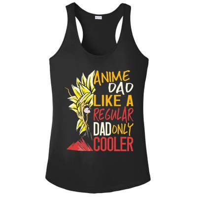 Anime Dad Like A Regular Dad Only Cooler Fathers Day Otaku Ladies PosiCharge Competitor Racerback Tank