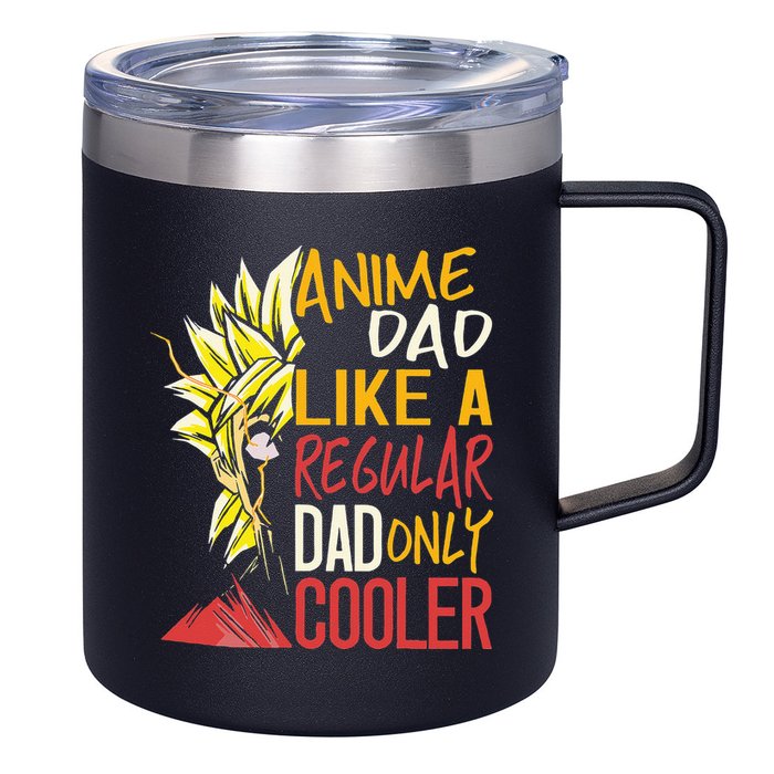 Anime Dad Like A Regular Dad Only Cooler Fathers Day Otaku 12oz Stainless Steel Coffee Mug