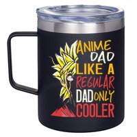 Anime Dad Like A Regular Dad Only Cooler Fathers Day Otaku 12oz Stainless Steel Coffee Mug