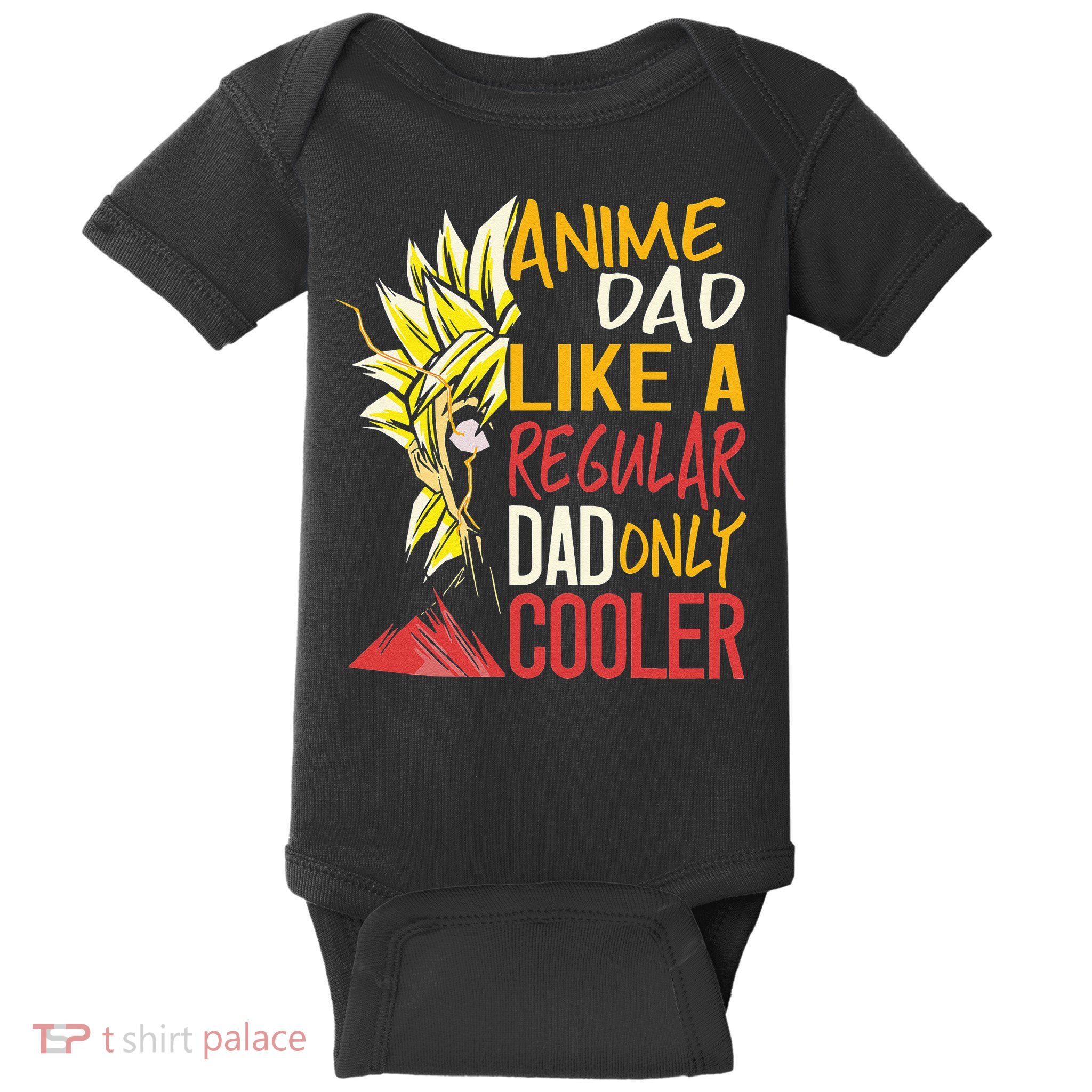 Anime Dad Like A Regular Dad Only Cooler Fathers Day Otaku Baby Bodysuit