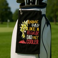 Anime Dad Like A Regular Dad Only Cooler Fathers Day Otaku Golf Towel