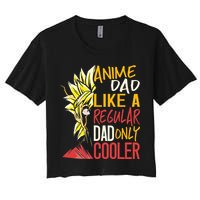 Anime Dad Like A Regular Dad Only Cooler Fathers Day Otaku Crop Top
