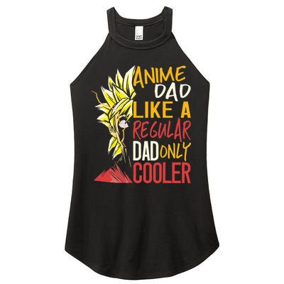 Anime Dad Like A Regular Dad Only Cooler Fathers Day Otaku Women's Perfect Tri Rocker Tank