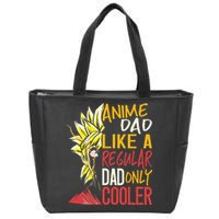 Anime Dad Like A Regular Dad Only Cooler Fathers Day Otaku Zip Tote Bag